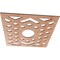 Ekena Millwork Chevron Wood Fretwork Pierced Ceiling Medallion, Cherry, 18"OD x 4 5/8"ID x 3/8"T CMWP18X18X0375CHCH - alternate 2